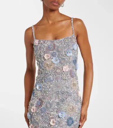 RACHEL GILBERT Embellished floral-appliqué midi dress | Thumbnail 5 RACHEL GILBERT Embellished floral-appliqué midi dress | Thumbnail 5