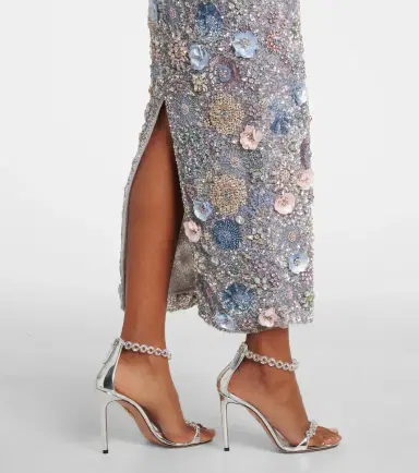 RACHEL GILBERT Embellished floral-appliqué midi dress | Thumbnail 7 RACHEL GILBERT Embellished floral-appliqué midi dress | Thumbnail 7