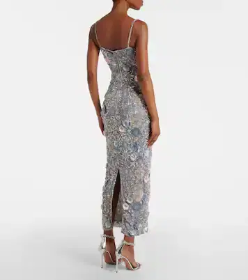 RACHEL GILBERT Embellished floral-appliqué midi dress | Thumbnail 10 RACHEL GILBERT Embellished floral-appliqué midi dress | Thumbnail 10