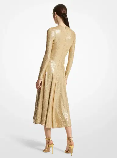 Michael Kors Collection Hand-Embroidered Sequin Stretch Jersey Dance Dress | Thumbnail 2 Michael Kors Collection Hand-Embroidered Sequin Stretch Jersey Dance Dress | Thumbnail 2