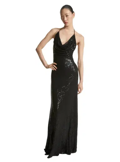 Michael Kors Collection Hand-Embroidered Sequin Viscose Cowl Gown | Thumbnail 1 Michael Kors Collection Hand-Embroidered Sequin Viscose Cowl Gown | Thumbnail 1