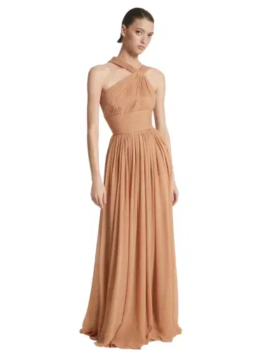 Michael Kors Collection Hand-Gathered Silk Chiffon One-Shoulder Gown | Thumbnail 1 Michael Kors Collection Hand-Gathered Silk Chiffon One-Shoulder Gown | Thumbnail 1