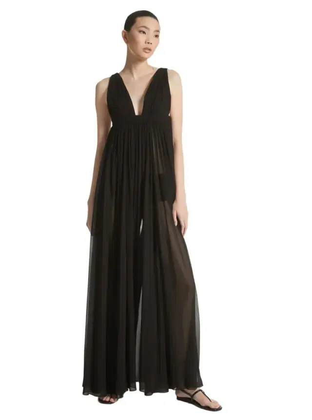Silk Chiffon Empire Goddess Gown Silk Chiffon Empire Goddess Gown