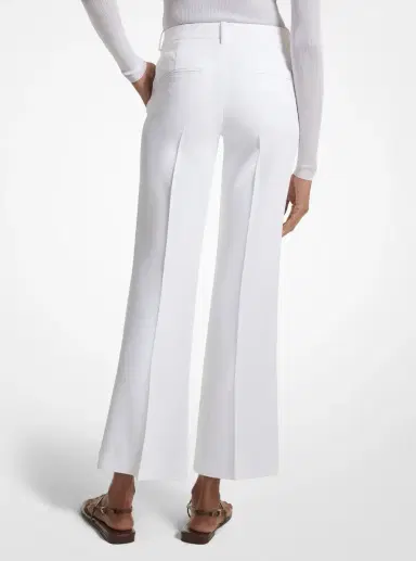 Michael Kors Collection Haylee Double Crepe Sablé Cropped Flared Trousers | Thumbnail 2 Michael Kors Collection Haylee Double Crepe Sablé Cropped Flared Trousers | Thumbnail 2