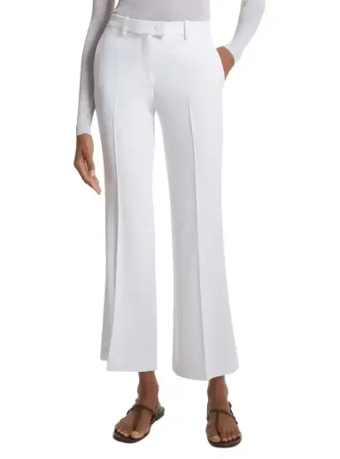 Michael Kors Collection Haylee Double Crepe Sablé Cropped Flared Trousers | Thumbnail 1 Michael Kors Collection Haylee Double Crepe Sablé Cropped Flared Trousers | Thumbnail 1