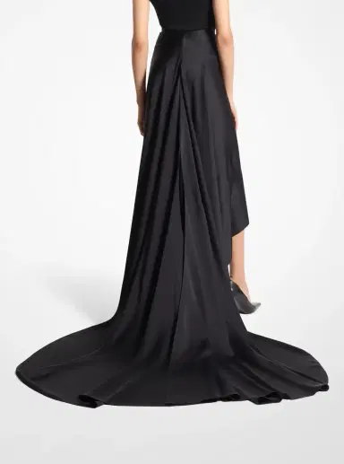 Michael Kors Collection Satin Charmeuse Skirt With Train | Thumbnail 2 Michael Kors Collection Satin Charmeuse Skirt With Train | Thumbnail 2