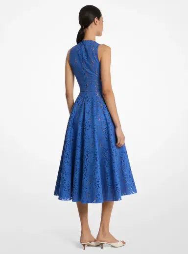Michael Kors Collection Cotton Eyelet Halter Dress | Thumbnail 2 Michael Kors Collection Cotton Eyelet Halter Dress | Thumbnail 2