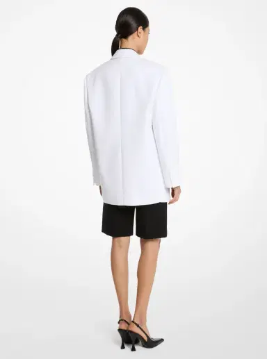 Michael Kors Collection Oversized Stretch Cotton Blazer | Thumbnail 2 Michael Kors Collection Oversized Stretch Cotton Blazer | Thumbnail 2