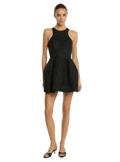 Michael Kors Collection Floral Matelassé Racerback Bubble Dress | Thumbnail 1 Michael Kors Collection Floral Matelassé Racerback Bubble Dress | Thumbnail 1