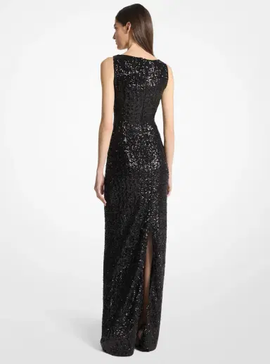 Michael Kors Collection Sequined Stretch Tulle Gown | Thumbnail 2 Michael Kors Collection Sequined Stretch Tulle Gown | Thumbnail 2