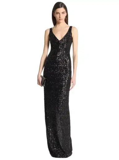 Michael Kors Collection Sequined Stretch Tulle Gown | Thumbnail 1 Michael Kors Collection Sequined Stretch Tulle Gown | Thumbnail 1