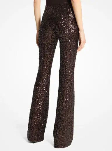 Michael Kors Collection Sequined Stretch Flared Pants | Thumbnail 2 Michael Kors Collection Sequined Stretch Flared Pants | Thumbnail 2