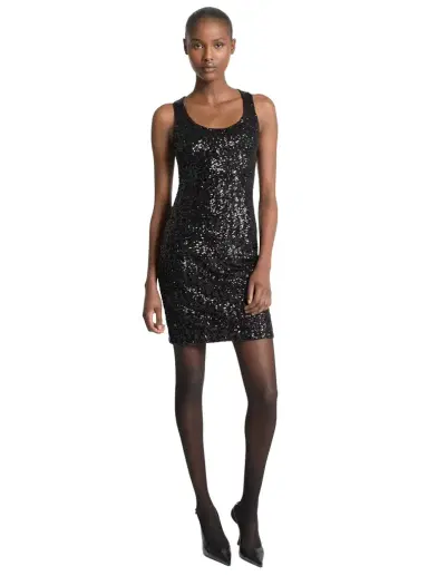 Michael Kors Collection Sequined Stretch Mini Dress | Thumbnail 1 Michael Kors Collection Sequined Stretch Mini Dress | Thumbnail 1