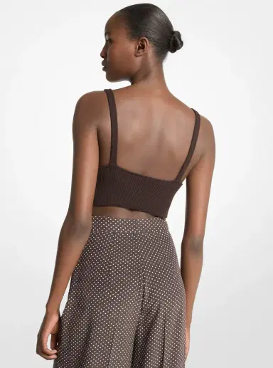 Michael Kors Collection Stretch Cashmere Bralette | Thumbnail 2 Michael Kors Collection Stretch Cashmere Bralette | Thumbnail 2