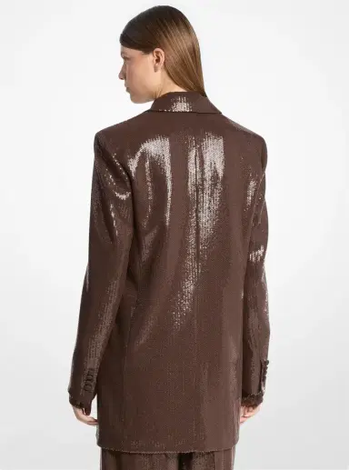 Michael Kors Collection Sequined Boyfriend Blazer | Thumbnail 2 Michael Kors Collection Sequined Boyfriend Blazer | Thumbnail 2