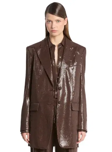 Michael Kors Collection Sequined Boyfriend Blazer | Thumbnail 1 Michael Kors Collection Sequined Boyfriend Blazer | Thumbnail 1