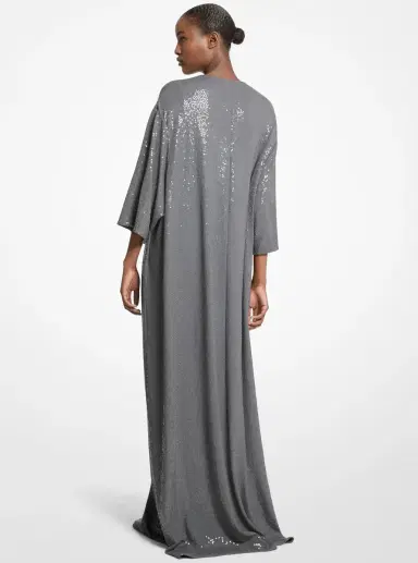 Michael Kors Collection Hand-Embroidered Sequin Stretch Jersey Caftan Gown | Thumbnail 2 Michael Kors Collection Hand-Embroidered Sequin Stretch Jersey Caftan Gown | Thumbnail 2