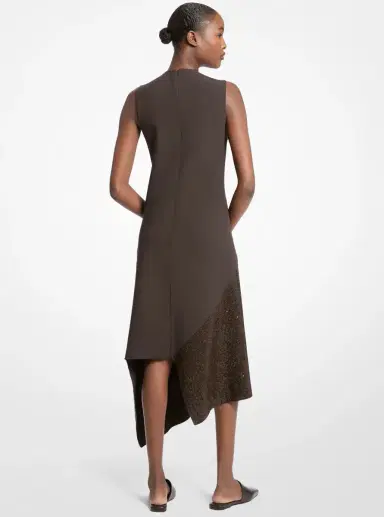 Michael Kors Collection Hand-Embroidered Sequin Double Faced Stretch Wool Dress | Thumbnail 2 Michael Kors Collection Hand-Embroidered Sequin Double Faced Stretch Wool Dress | Thumbnail 2