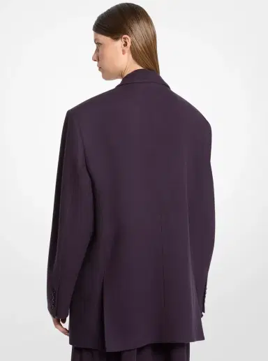 Michael Kors Collection Shawn Wool Double-Breasted Blazer | Thumbnail 2 Michael Kors Collection Shawn Wool Double-Breasted Blazer | Thumbnail 2