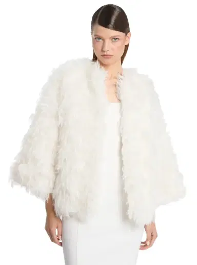 Michael Kors Collection Mohair Blend Jacket in | Thumbnail 1 Michael Kors Collection Mohair Blend Jacket in | Thumbnail 1