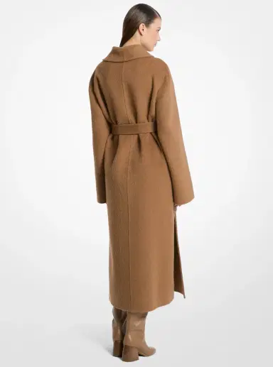 Michael Kors Collection Double Faced Brushed Alpaca Blend Bathrobe Coat | Thumbnail 2 Michael Kors Collection Double Faced Brushed Alpaca Blend Bathrobe Coat | Thumbnail 2