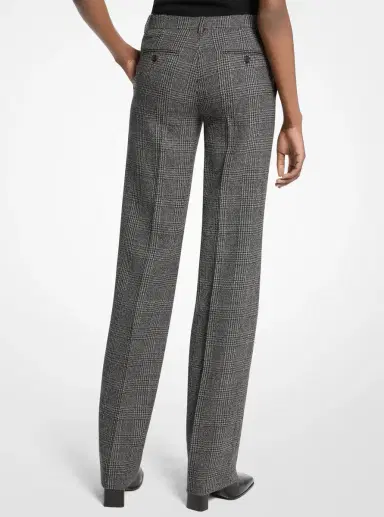 Michael Kors Collection Carolyn Glen Plaid Wool Straight-Leg Trousers | Thumbnail 2 Michael Kors Collection Carolyn Glen Plaid Wool Straight-Leg Trousers | Thumbnail 2