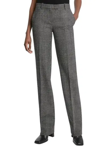 Michael Kors Collection Carolyn Glen Plaid Wool Straight-Leg Trousers | Thumbnail 1 Michael Kors Collection Carolyn Glen Plaid Wool Straight-Leg Trousers | Thumbnail 1