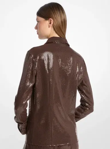 Michael Kors Collection Hansen Embroidered Sequin Shirt | Thumbnail 2 Michael Kors Collection Hansen Embroidered Sequin Shirt | Thumbnail 2
