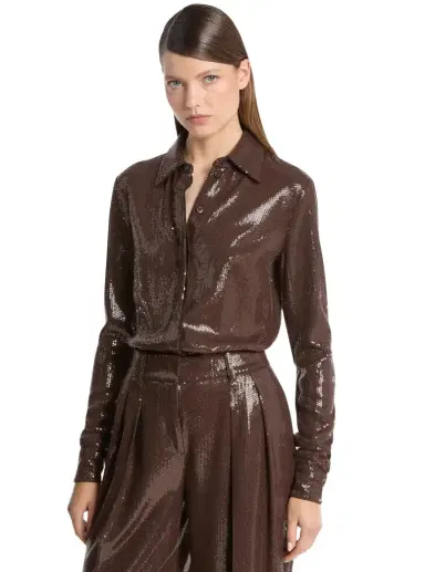 Michael Kors Collection Hansen Embroidered Sequin Shirt | Thumbnail 1 Michael Kors Collection Hansen Embroidered Sequin Shirt | Thumbnail 1