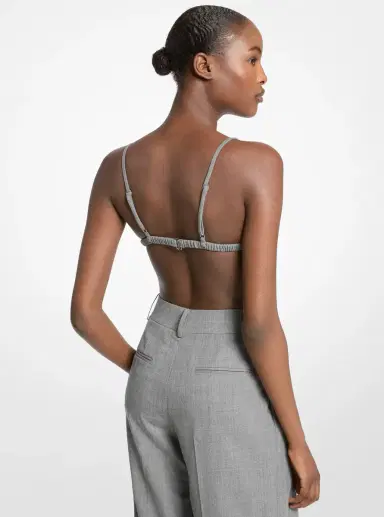 Michael Kors Collection Stretch Tropical Wool Bralette | Thumbnail 2 Michael Kors Collection Stretch Tropical Wool Bralette | Thumbnail 2