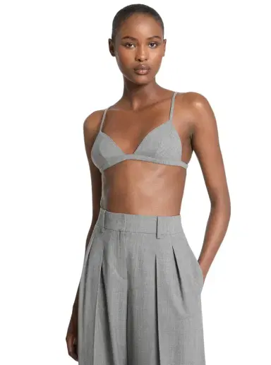 Michael Kors Collection Stretch Tropical Wool Bralette | Thumbnail 1 Michael Kors Collection Stretch Tropical Wool Bralette | Thumbnail 1