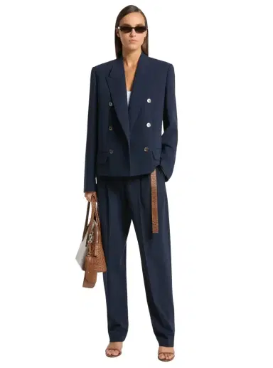 Michael Kors Collection Double-Breasted Wool Serge Admiral Blazer | Thumbnail 1 Michael Kors Collection Double-Breasted Wool Serge Admiral Blazer | Thumbnail 1