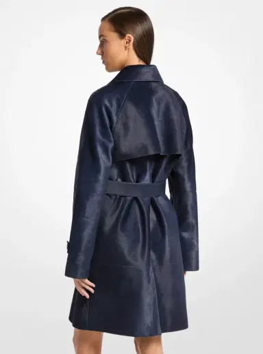 Michael Kors Collection Calf Hair Trench Coat | Thumbnail 2 Michael Kors Collection Calf Hair Trench Coat | Thumbnail 2
