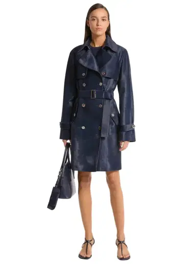 Michael Kors Collection Calf Hair Trench Coat | Thumbnail 1 Michael Kors Collection Calf Hair Trench Coat | Thumbnail 1
