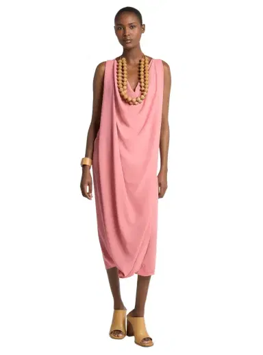 Michael Kors Collection Wool Crepe Cowl-Neck Dress | Thumbnail 1 Michael Kors Collection Wool Crepe Cowl-Neck Dress | Thumbnail 1