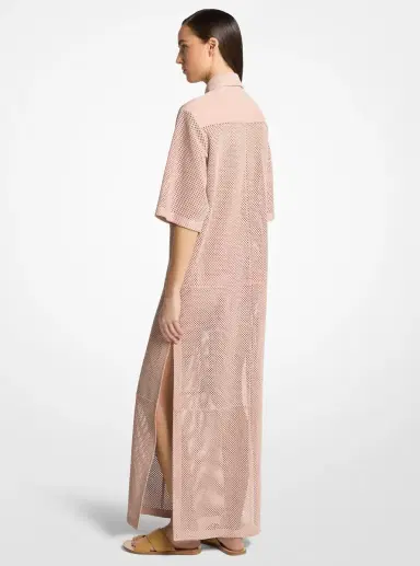 Michael Kors Collection Perforated Suede Safari Dress | Thumbnail 2 Michael Kors Collection Perforated Suede Safari Dress | Thumbnail 2