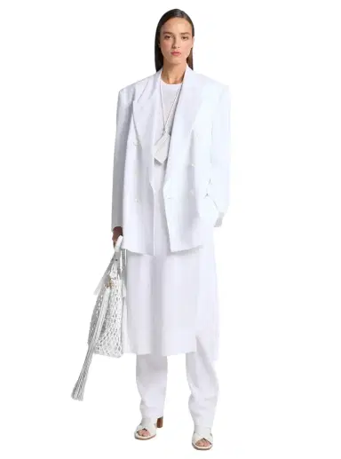 Michael Kors Collection Shawn Linen Double-Breasted Blazer | Thumbnail 1 Michael Kors Collection Shawn Linen Double-Breasted Blazer | Thumbnail 1