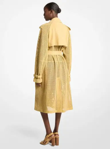 Michael Kors Collection Perforated Suede Trench Coat | Thumbnail 2 Michael Kors Collection Perforated Suede Trench Coat | Thumbnail 2