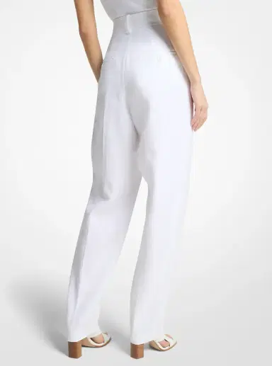 Michael Kors Collection Pleated Washed Linen Trousers | Thumbnail 2 Michael Kors Collection Pleated Washed Linen Trousers | Thumbnail 2