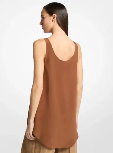 Michael Kors Collection Silk Crepe De Chine Tank Top | Thumbnail 2 Michael Kors Collection Silk Crepe De Chine Tank Top | Thumbnail 2