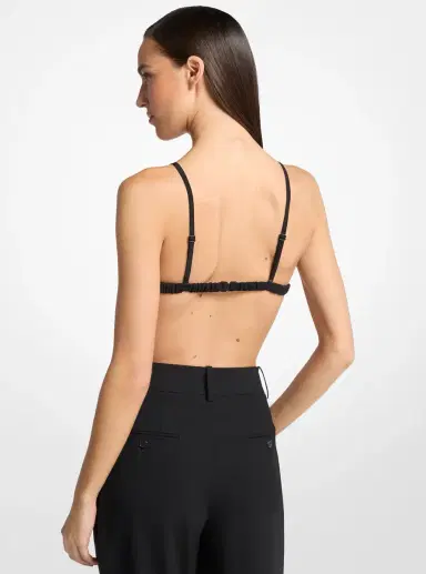 Michael Kors Collection Silk Crepe De Chine Bra Top | Thumbnail 2 Michael Kors Collection Silk Crepe De Chine Bra Top | Thumbnail 2