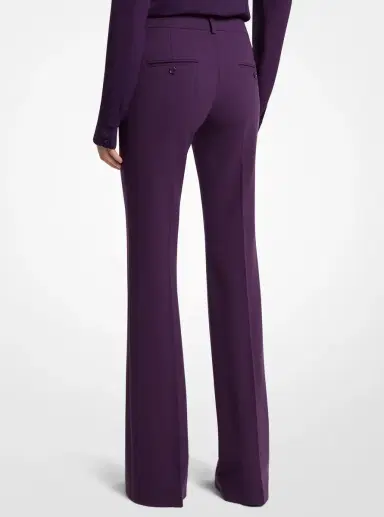 Michael Kors Collection Haylee Stretch Wool Crepe Flared Trousers | Thumbnail 2 Michael Kors Collection Haylee Stretch Wool Crepe Flared Trousers | Thumbnail 2