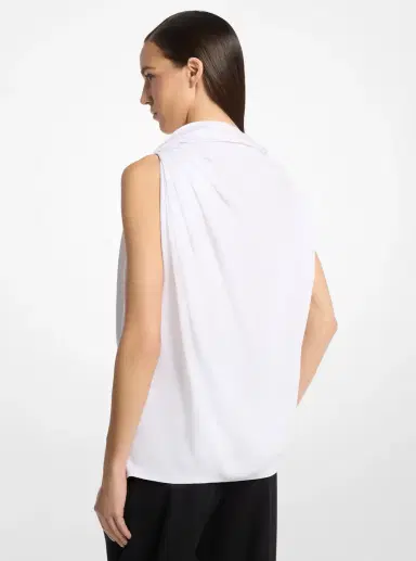 Michael Kors Collection Draped Satin Blouse | Thumbnail 2 Michael Kors Collection Draped Satin Blouse | Thumbnail 2