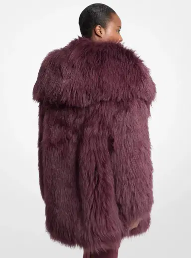 Michael Kors Collection Shearling Peacoat | Thumbnail 2 Michael Kors Collection Shearling Peacoat | Thumbnail 2