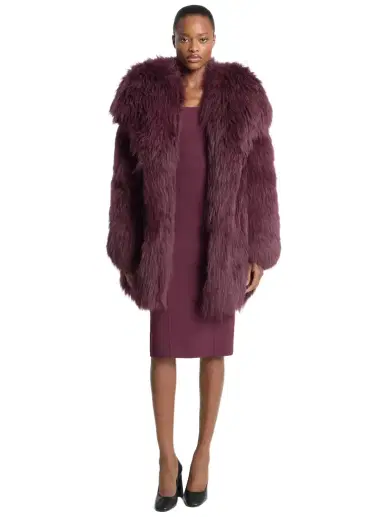 Michael Kors Collection Shearling Peacoat | Thumbnail 1 Michael Kors Collection Shearling Peacoat | Thumbnail 1