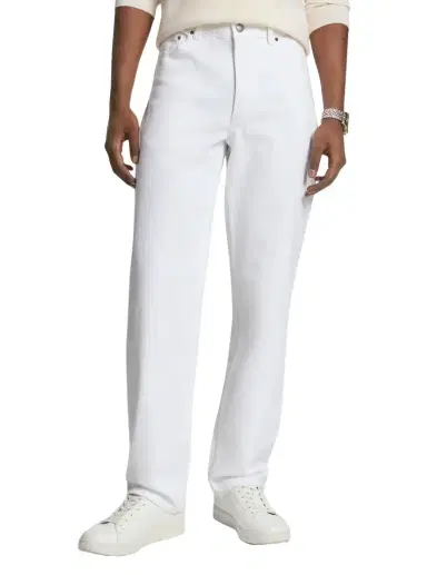 Michael Kors Collection Finn Straight-Leg Stretch Denim Jeans | Thumbnail 1 Michael Kors Collection Finn Straight-Leg Stretch Denim Jeans | Thumbnail 1