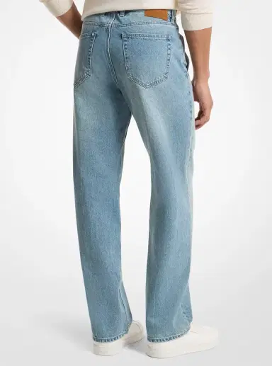 Michael Kors Collection Finn Straight-Fit Stretch Denim Jeans | Thumbnail 2 Michael Kors Collection Finn Straight-Fit Stretch Denim Jeans | Thumbnail 2