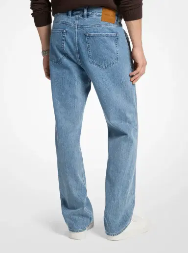 Michael Kors Collection Finn Straight-Leg Stretch Denim Jeans | Thumbnail 2 Michael Kors Collection Finn Straight-Leg Stretch Denim Jeans | Thumbnail 2
