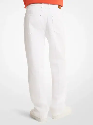 Michael Kors Collection Finn Straight-Leg Stretch Denim Jeans | Thumbnail 2 Michael Kors Collection Finn Straight-Leg Stretch Denim Jeans | Thumbnail 2
