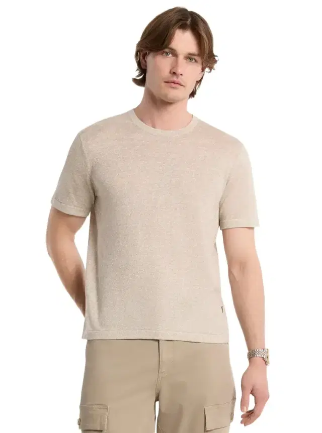 Linen and Cotton T-Shirt Linen and Cotton T-Shirt